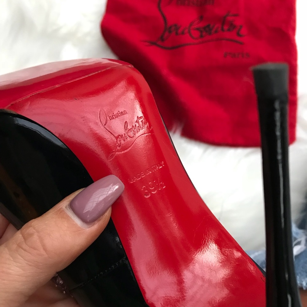 Sold ❣️ CHRISTIAN LOUBOUTIN ❣️ ELISA PATENT 100mm - Picture 4 of 8